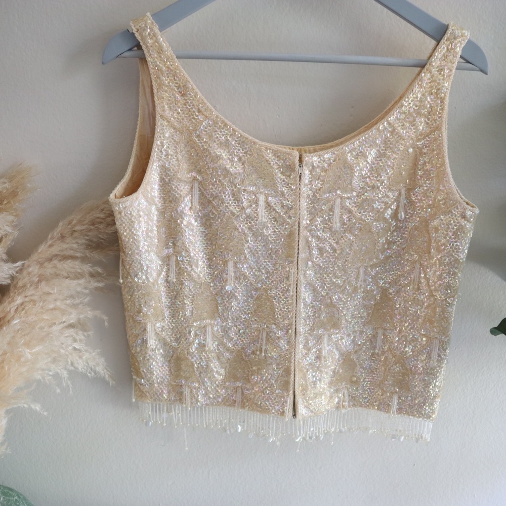 Vintage Belle Jacob beaded and sequin tank top - Picture 5 of 15